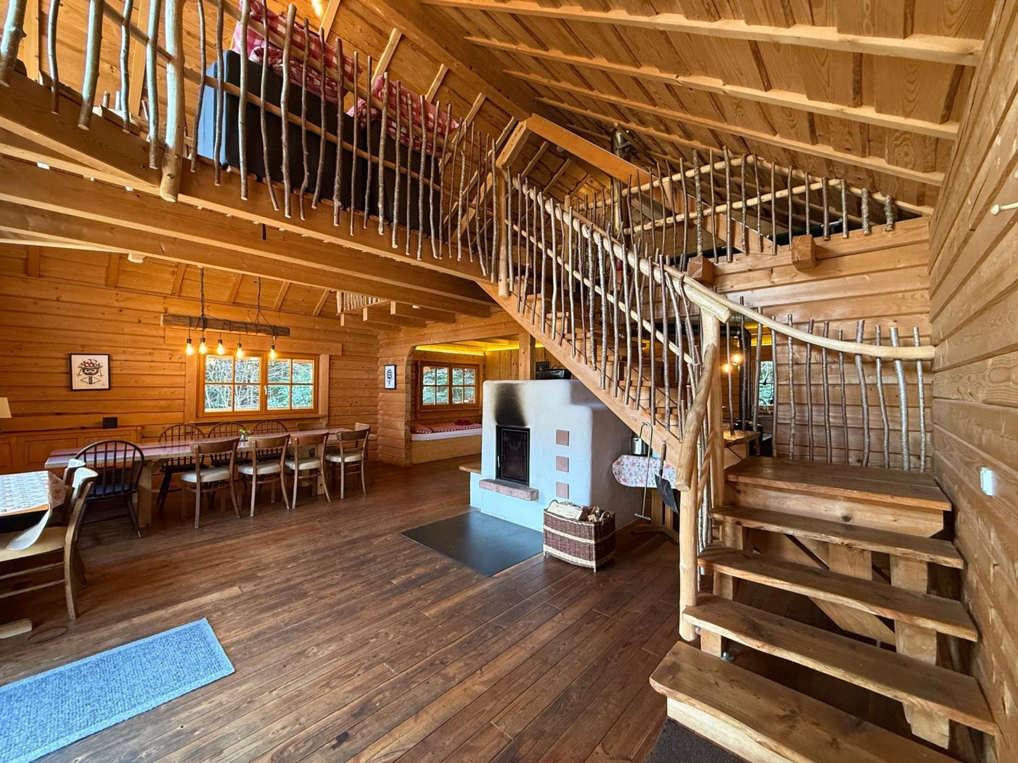 Schwarzwald Blockhaus - Sauna - Kamin - Mit Bettwaesche Und Handtuecher Schenkenzell Exterior foto