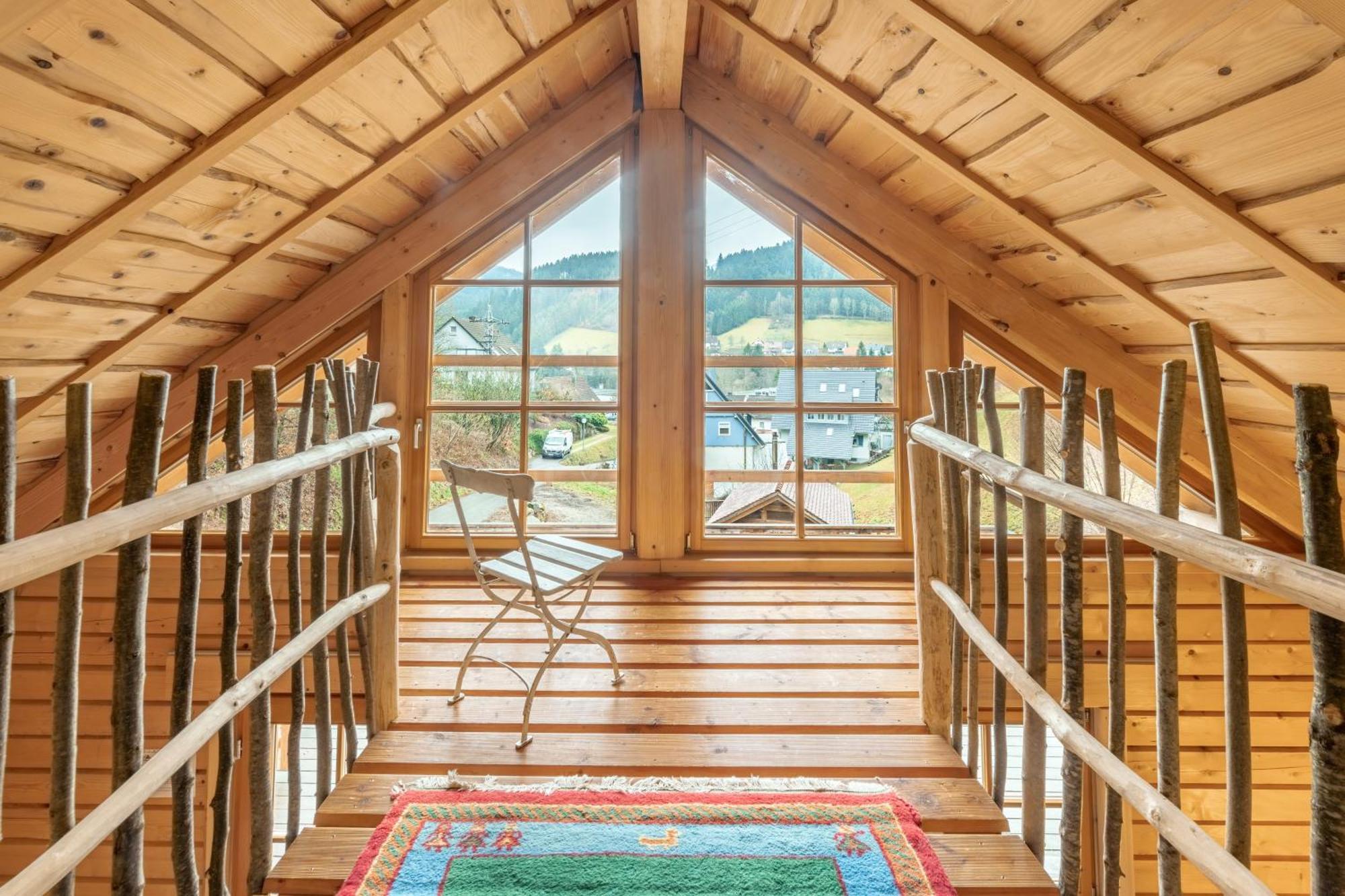 Schwarzwald Blockhaus - Sauna - Kamin - Mit Bettwaesche Und Handtuecher Schenkenzell Exterior foto
